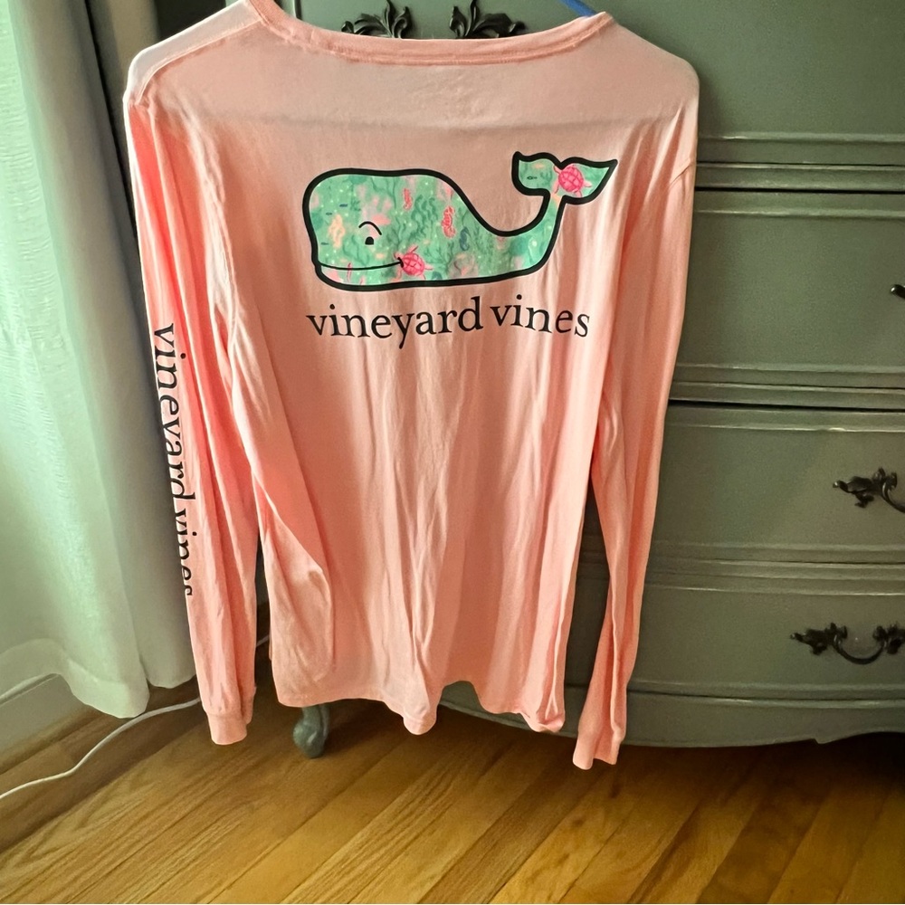 Vineyard Vines Pink Long Sleeve Tee Size L